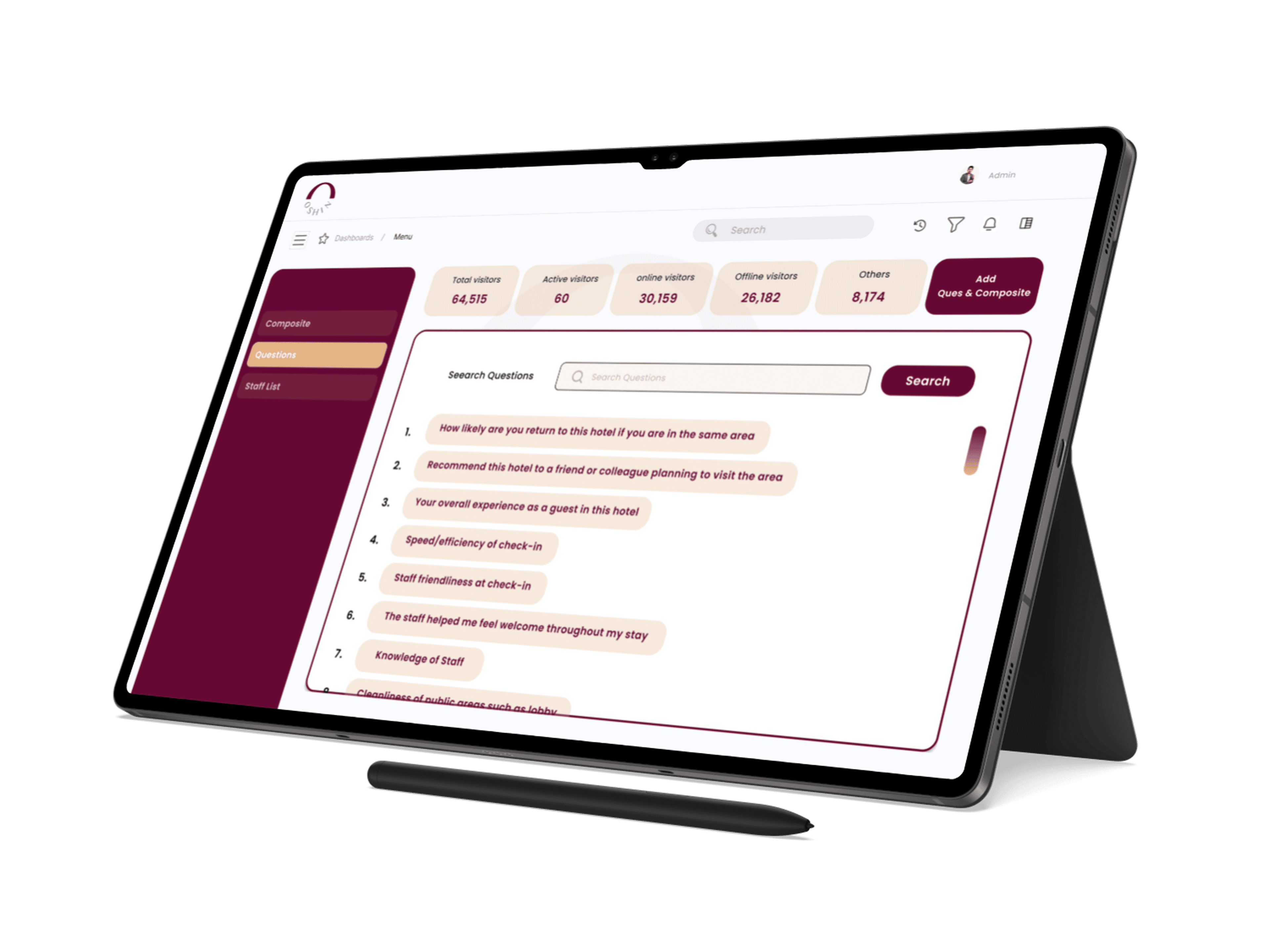 OSHI Survey Questions Management