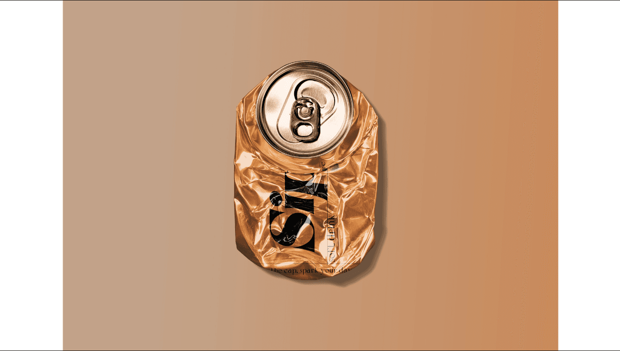 Sipzy Crushed Can Top View